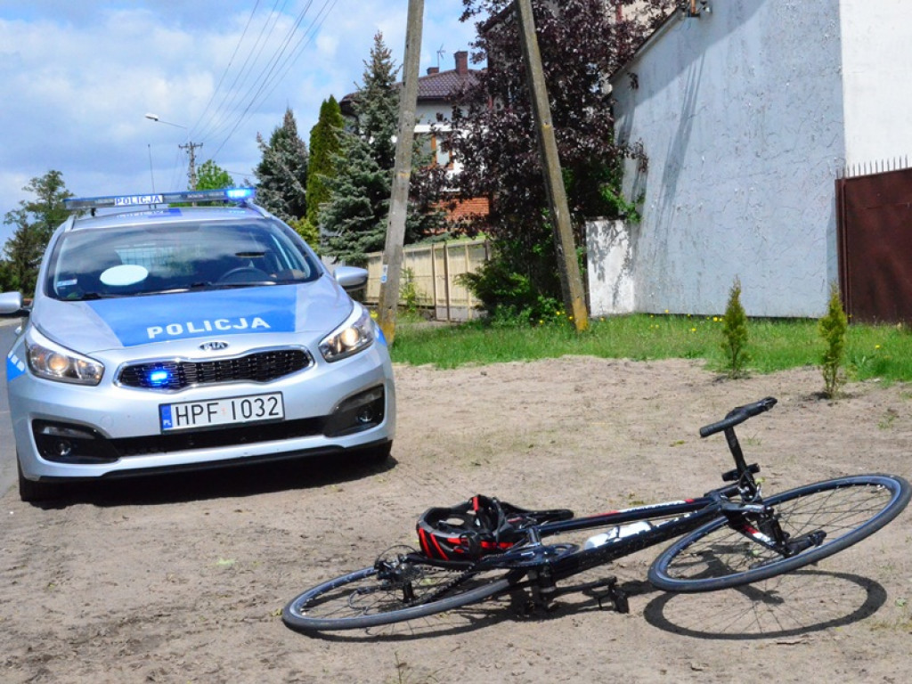 Rowerzysta potrącony w Zielkowicach