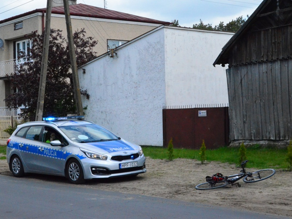 Rowerzysta potrącony w Zielkowicach