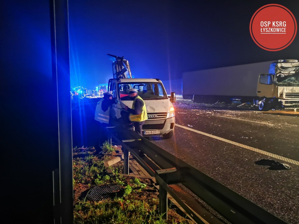 Tragiczny wypadek na autostradzie A2. Nie żyje mężczyzna