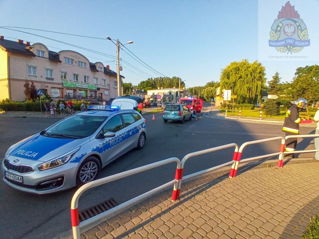 Wypadek w Bolimowie, rowerzysta w szpitalu