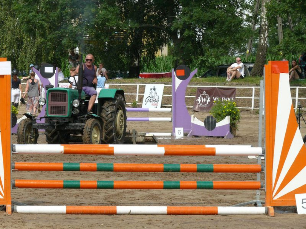 Jeźdźcy i konie rywalizują w Walewicach