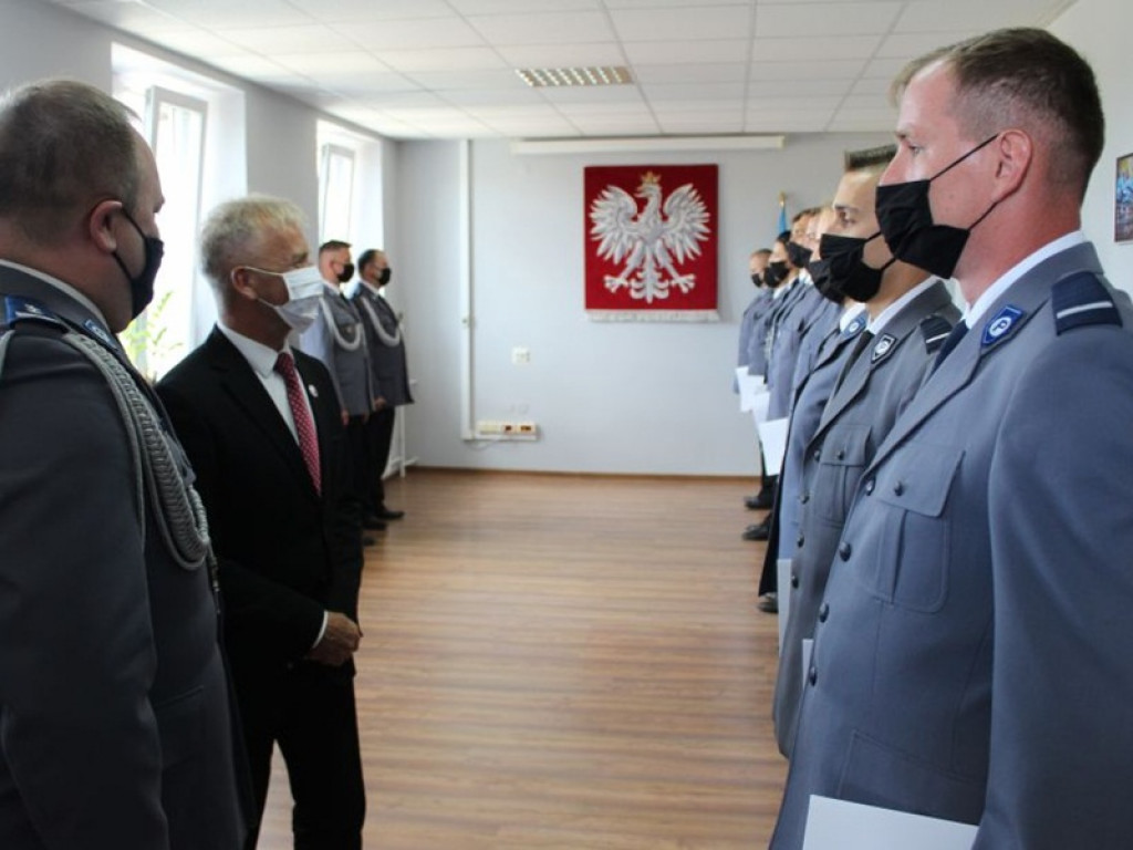 Łowicka policja świętowała w komendzie
