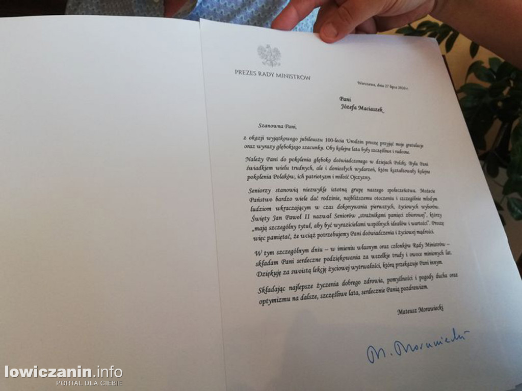 Sto lat Pani Józefy Maciaszek