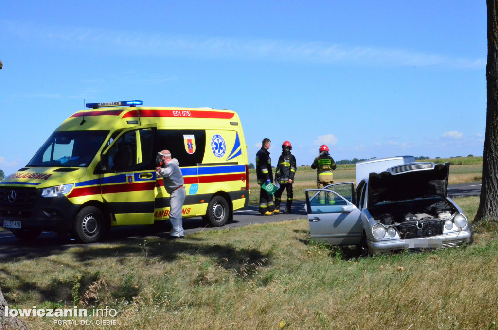 Wypadek na wysokości Mystkowic Małych