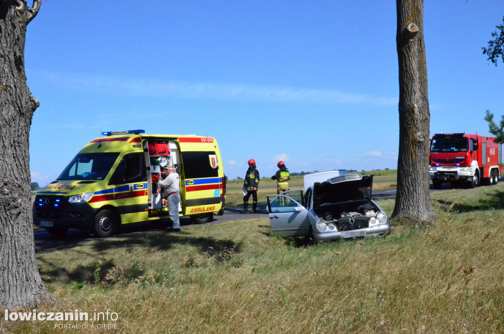 Wypadek na wysokości Mystkowic Małych
