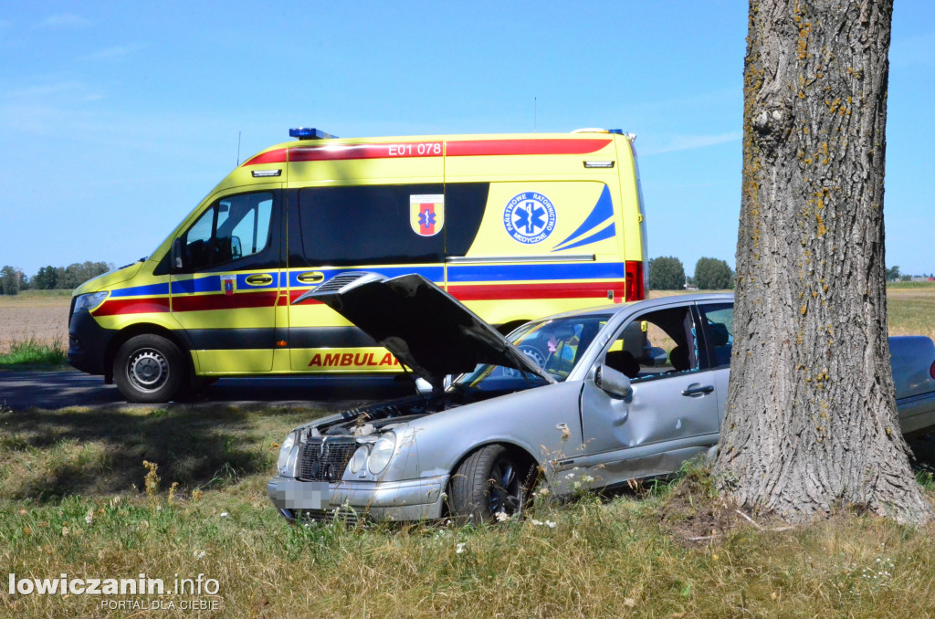 Wypadek na wysokości Mystkowic Małych