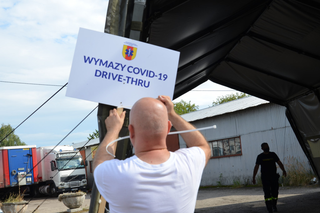 Punkt Covid-Drive w nowym miejscu