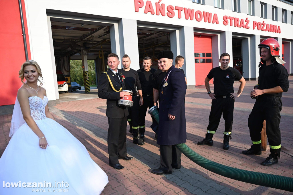 Strażackie śluby w Kiernozi i Kocierzewie