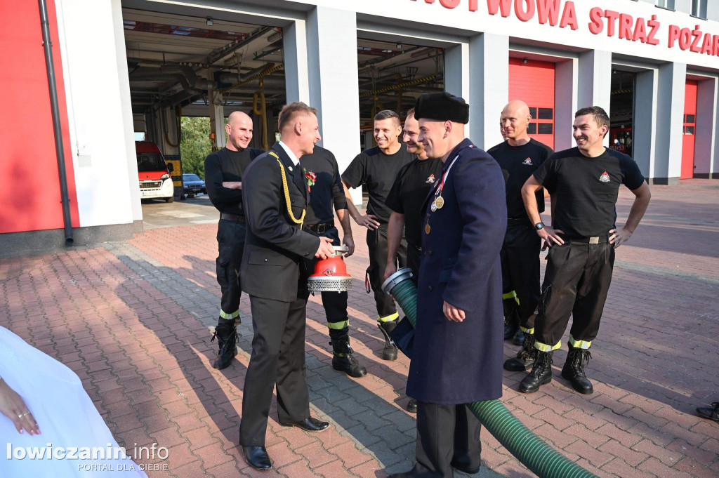 Strażackie śluby w Kiernozi i Kocierzewie