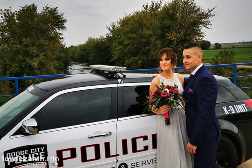 Do ślubu pojechał jak na policjanta przystało