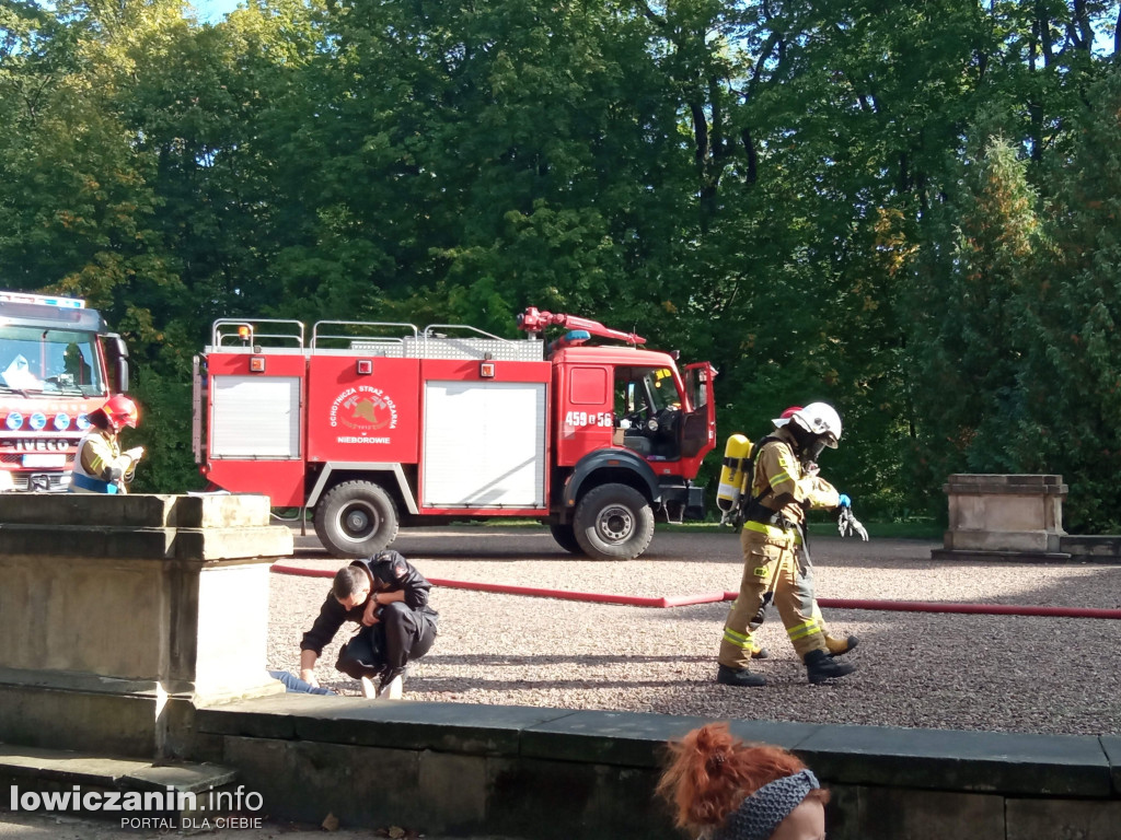 Strażacka interwencja w Nieborowie
