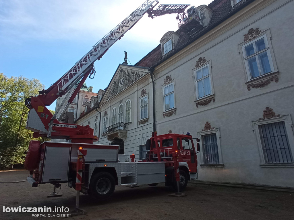 Strażacka interwencja w Nieborowie