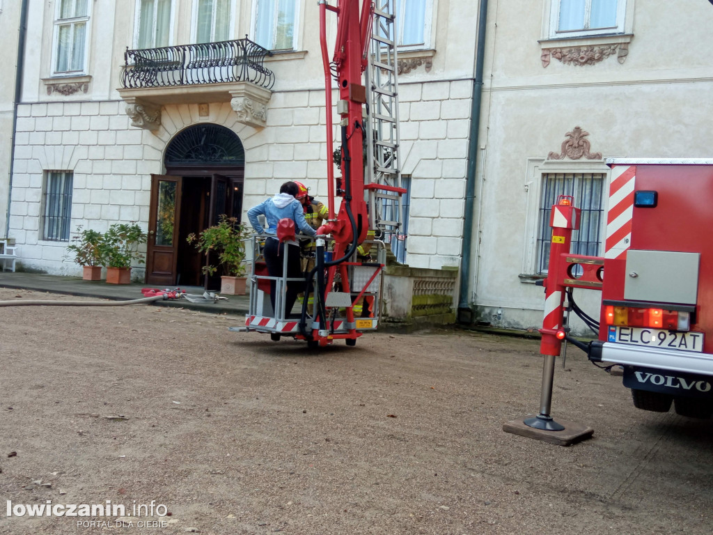 Strażacka interwencja w Nieborowie