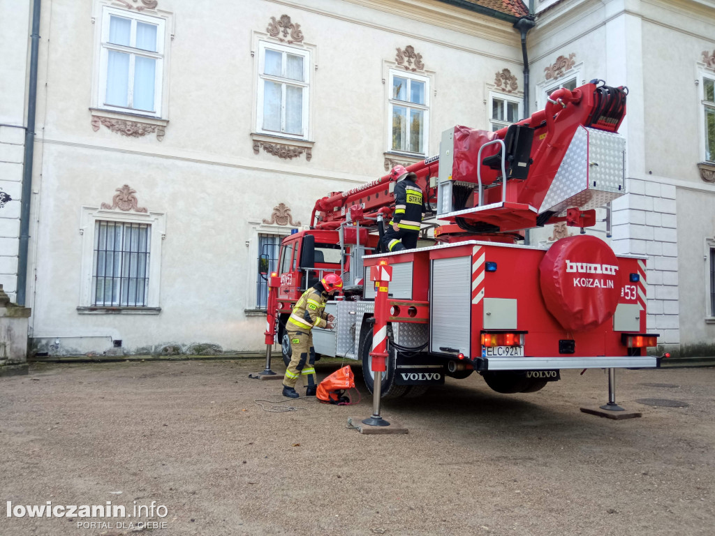 Strażacka interwencja w Nieborowie