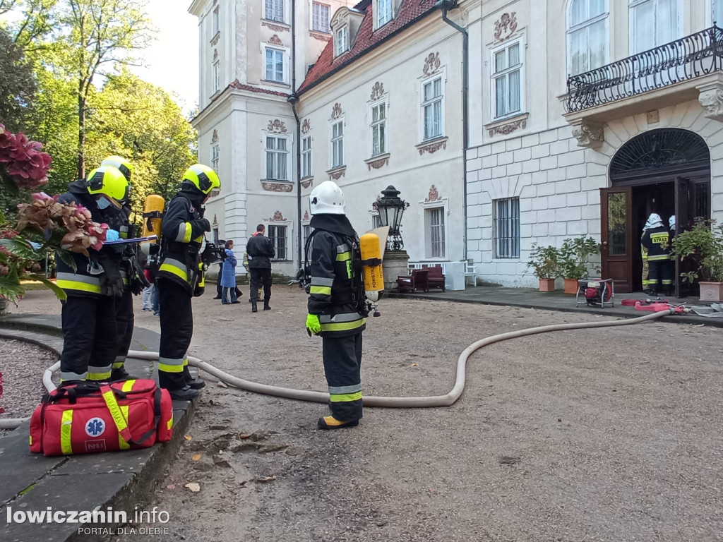 Strażacka interwencja w Nieborowie