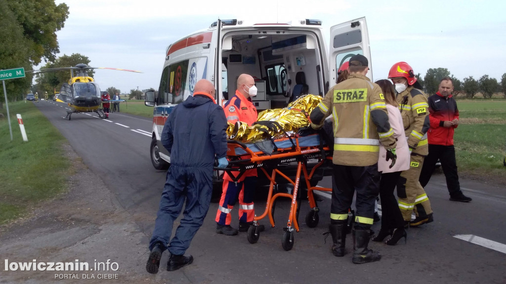 Wypadek w Karsznicach, kierowca skutera w szpitalu