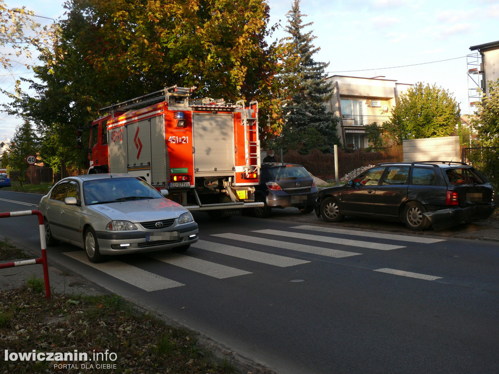 Kolizja na ulicy Armii Krajowej w Łowiczu