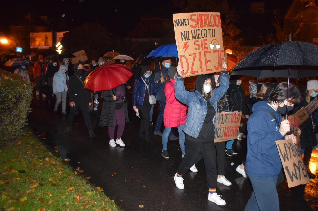 Piątkowy protest w Łowiczu