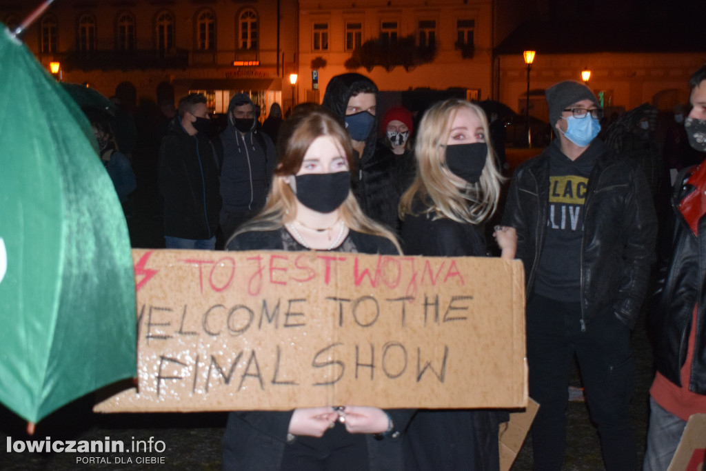 Piątkowy protest w Łowiczu