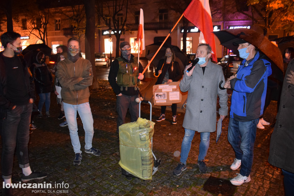 Piątkowy protest w Łowiczu
