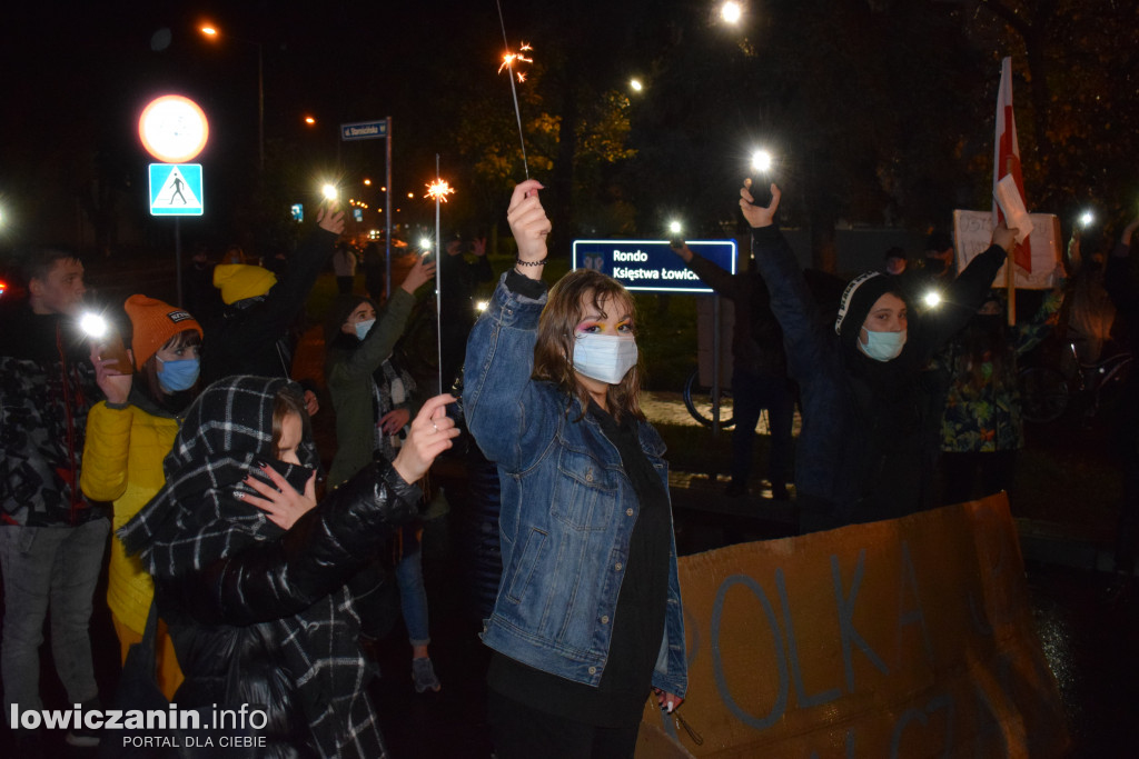 Piątkowy protest w Łowiczu