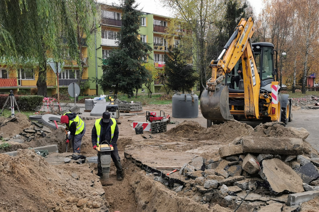 Postępują prace na ul. Młodzieżowej