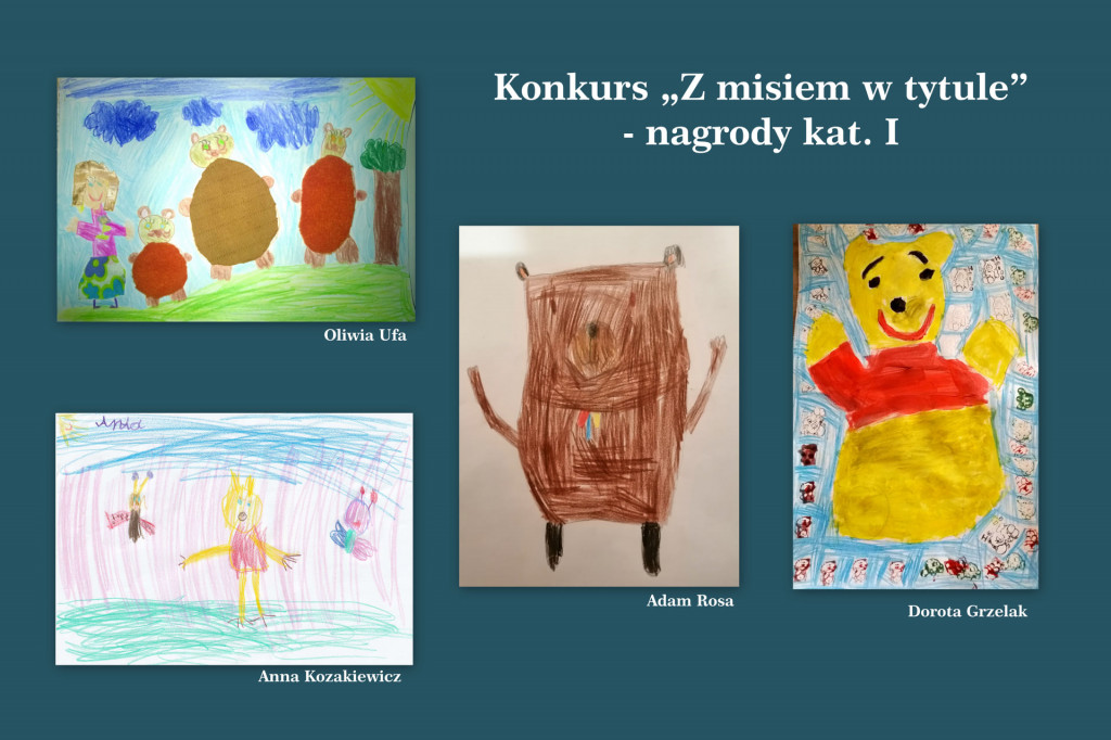 Które miśki wygrały w konkursie Z misiem w tytule?