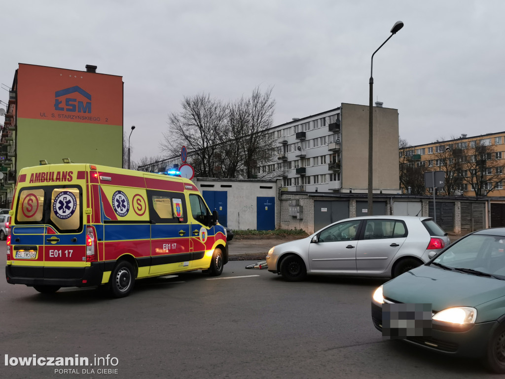 Rowerzystka potrącona w pobliżu targowiska