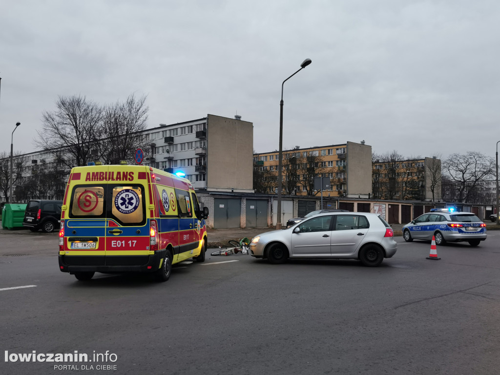 Rowerzystka potrącona w pobliżu targowiska