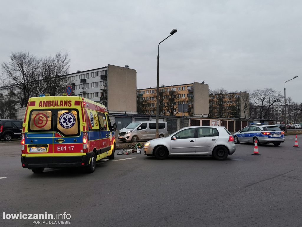Rowerzystka potrącona w pobliżu targowiska