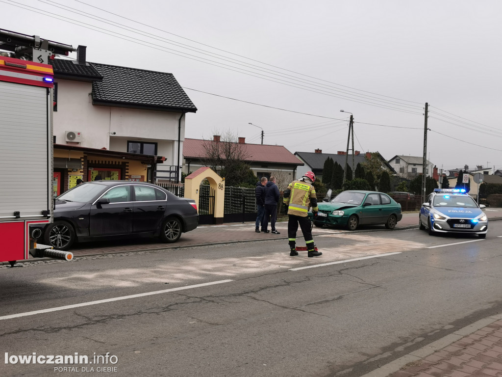 Kolizja na ul. Łęczyckiej