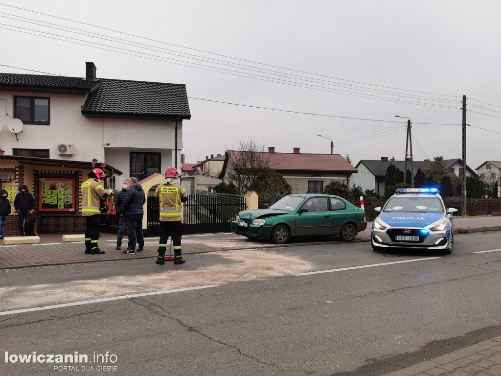Kolizja na ul. Łęczyckiej