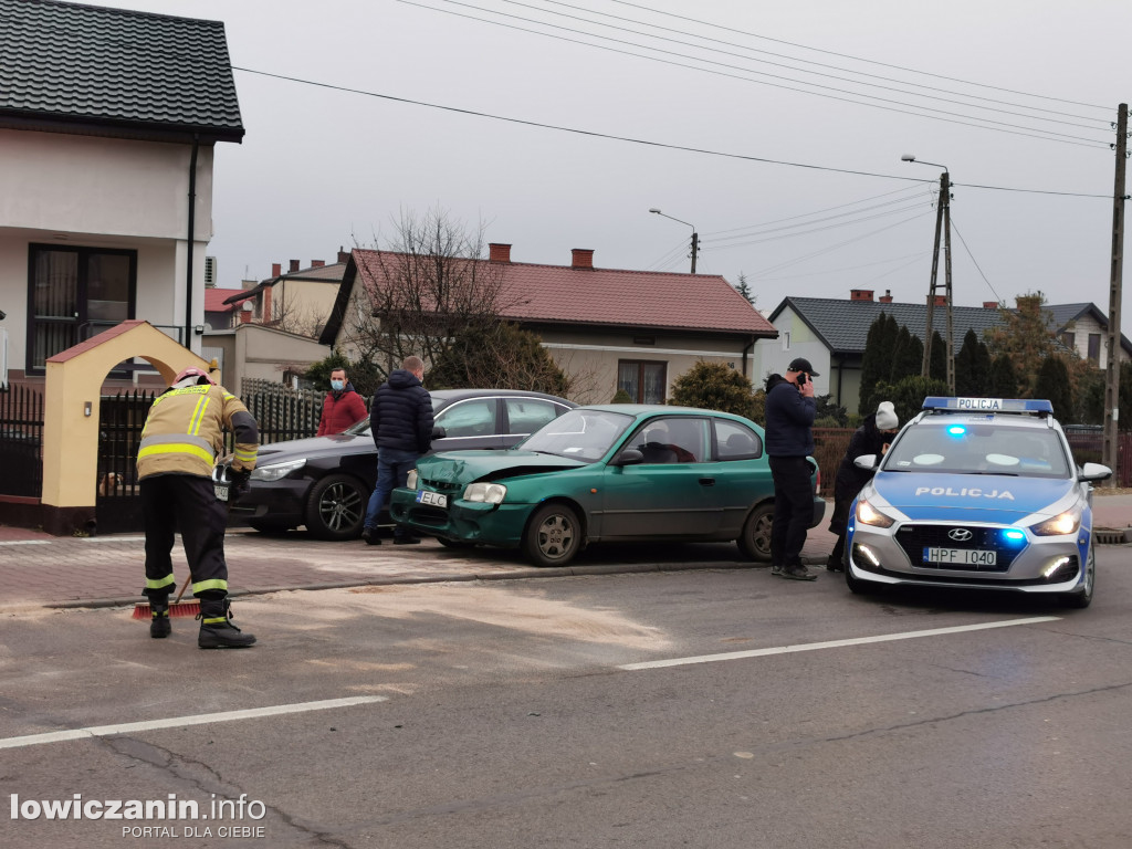 Kolizja na ul. Łęczyckiej