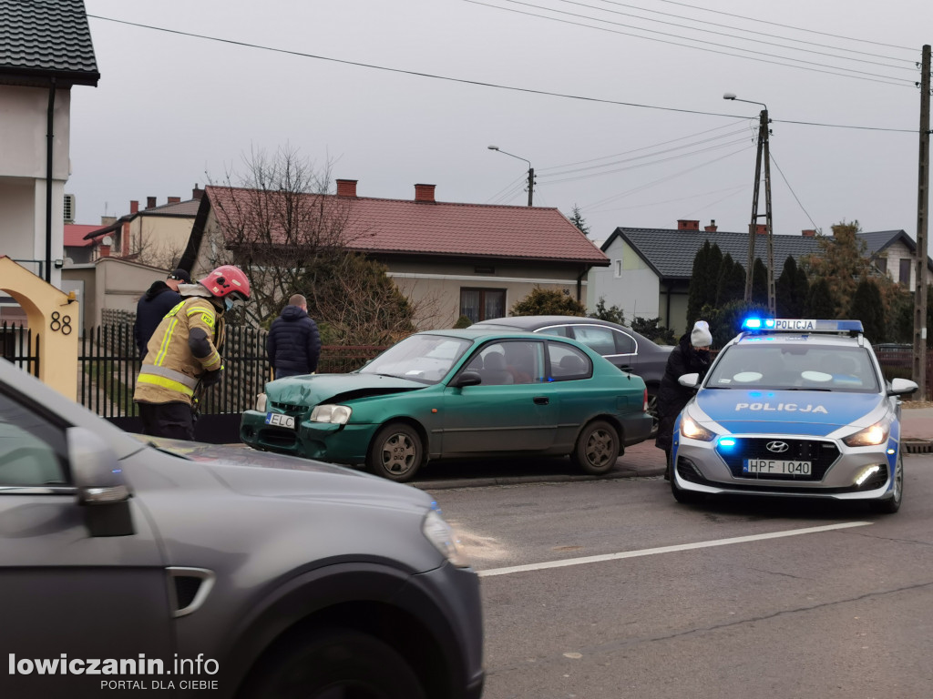 Kolizja na ul. Łęczyckiej