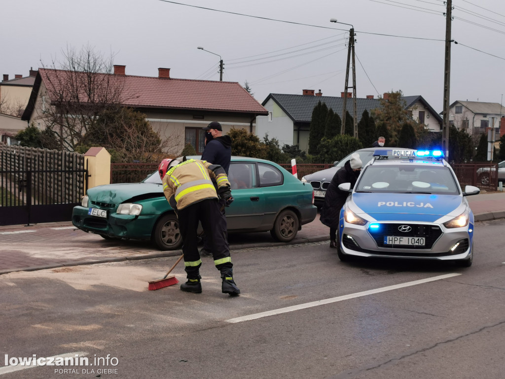 Kolizja na ul. Łęczyckiej