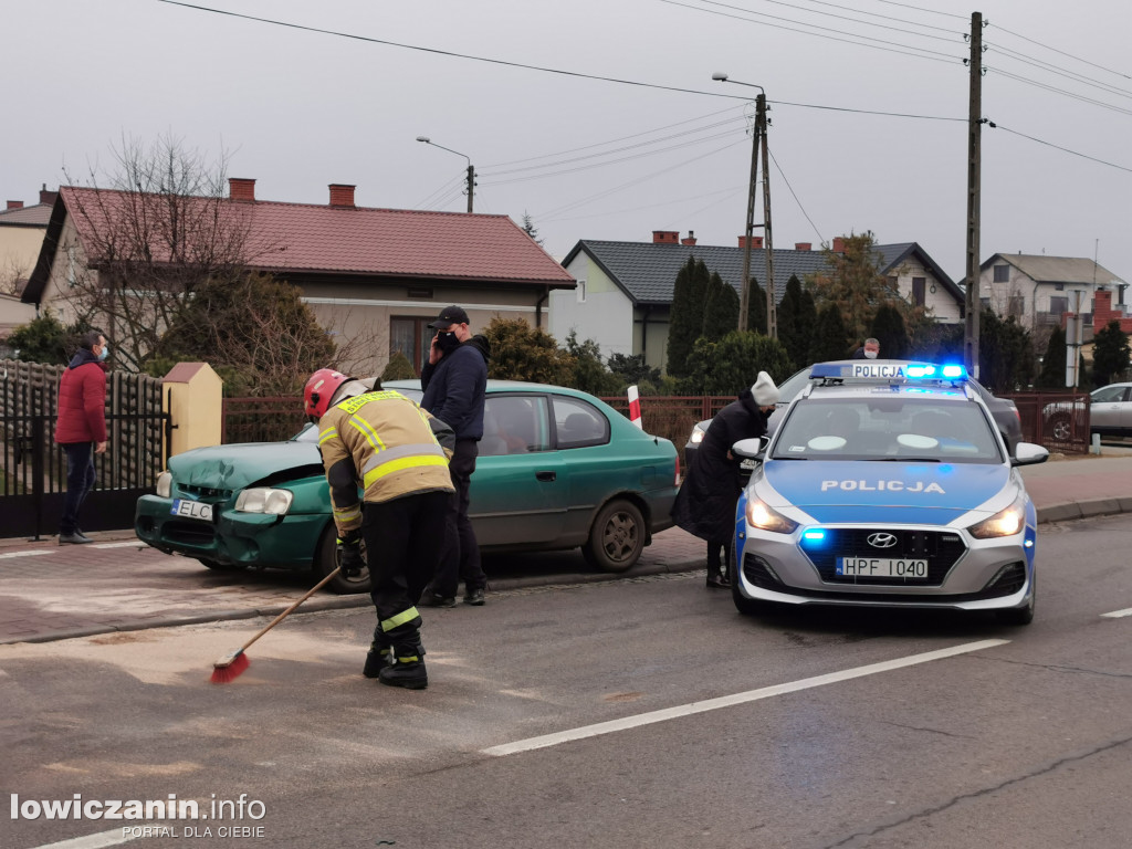 Kolizja na ul. Łęczyckiej