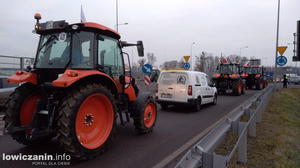 Protest rolników w Strykowie!
