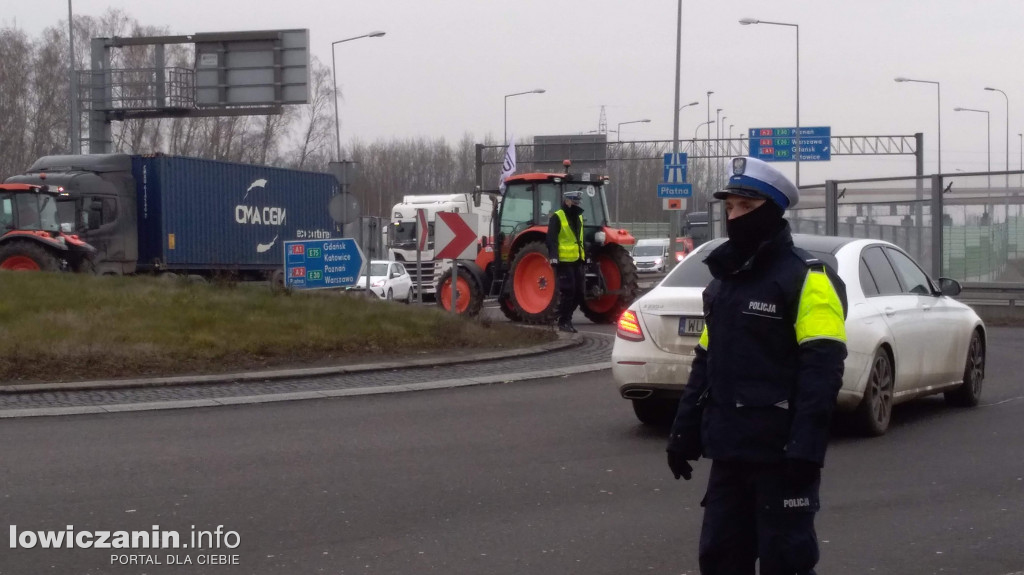 Protest rolników w Strykowie!