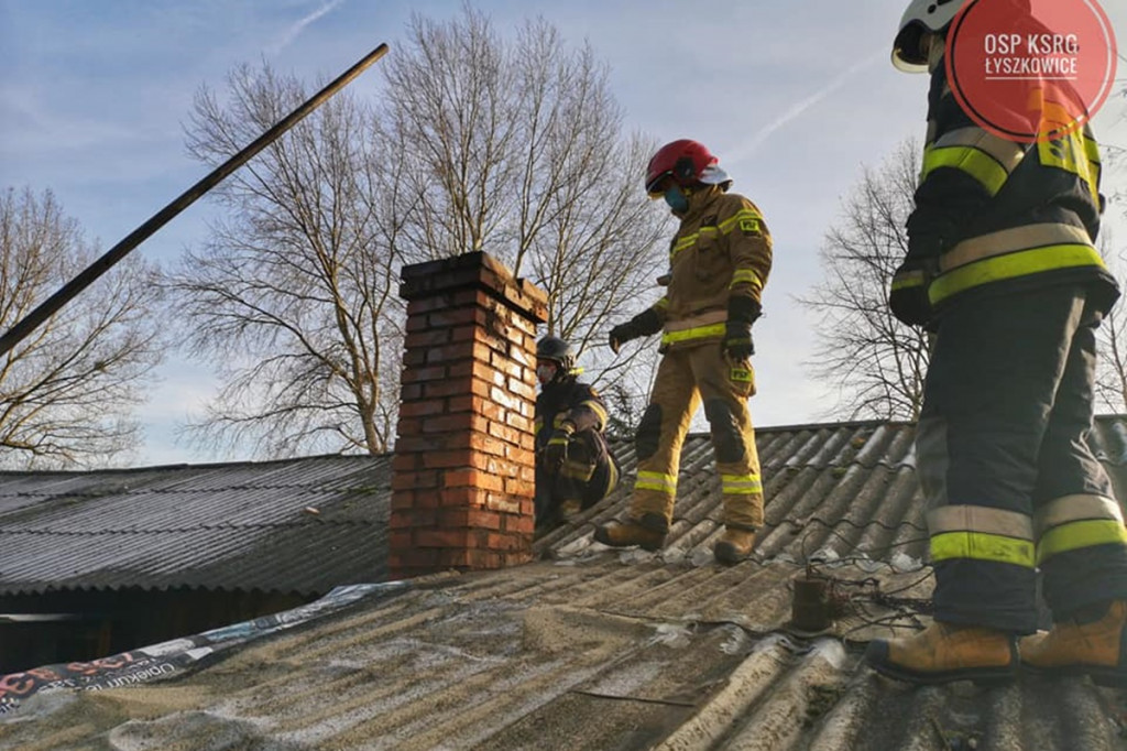 Pożar sadzy w Polesiu