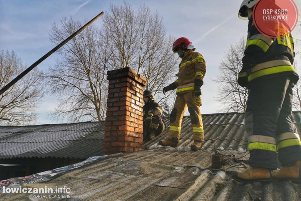 Pożar sadzy w Polesiu