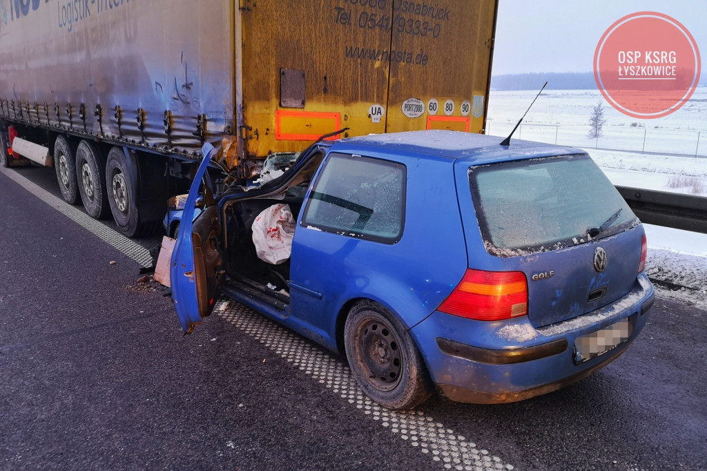 Wypadek na autostradzie A2