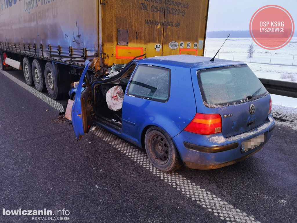 Wypadek na autostradzie A2