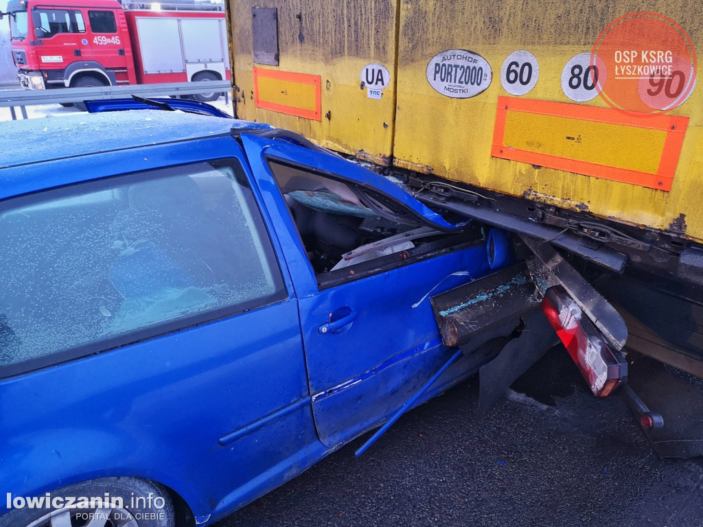Wypadek na autostradzie A2