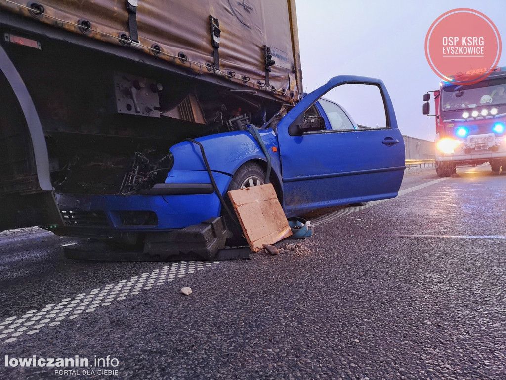 Wypadek na autostradzie A2