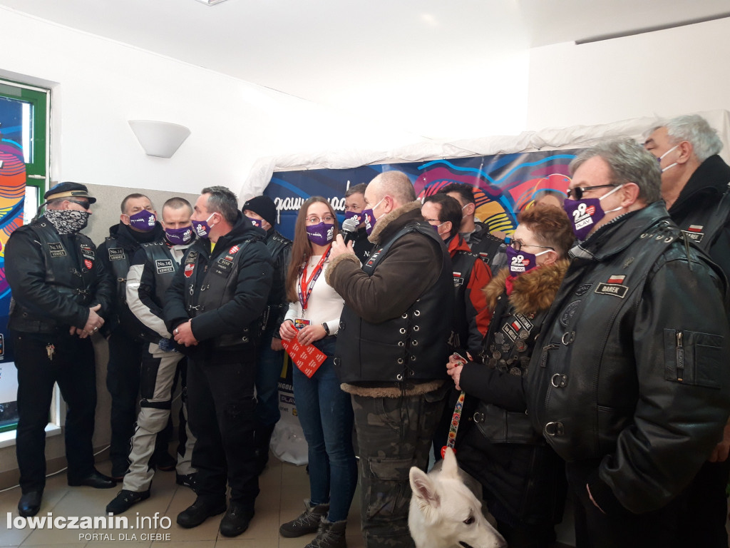 Łowicki Klub Motocyklowy No.16 też zagrał z WOŚP