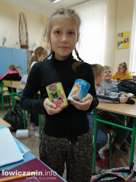 Akcja a okazji Dnia Kota w SP 2 w Łowiczu