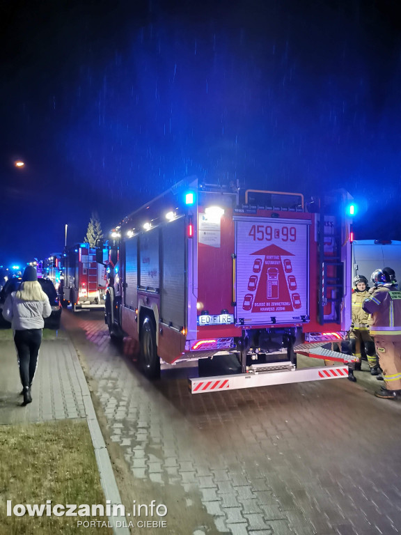 Pożar domu przy ul. Chmielińskiej w Łowiczu