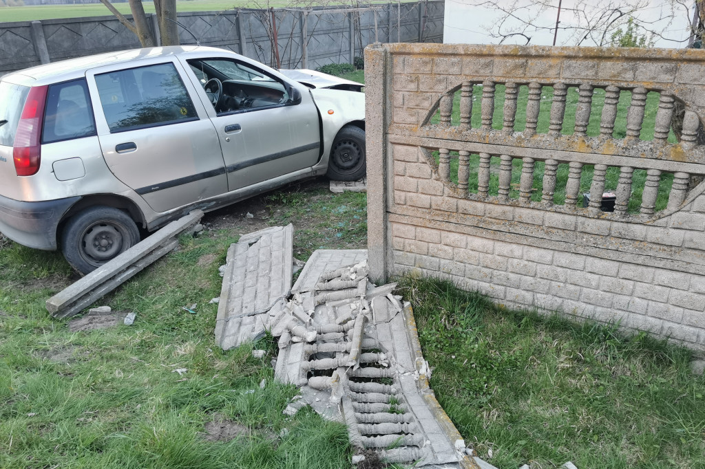 Wypadek z udziałem nietrzeźwego kierowcy