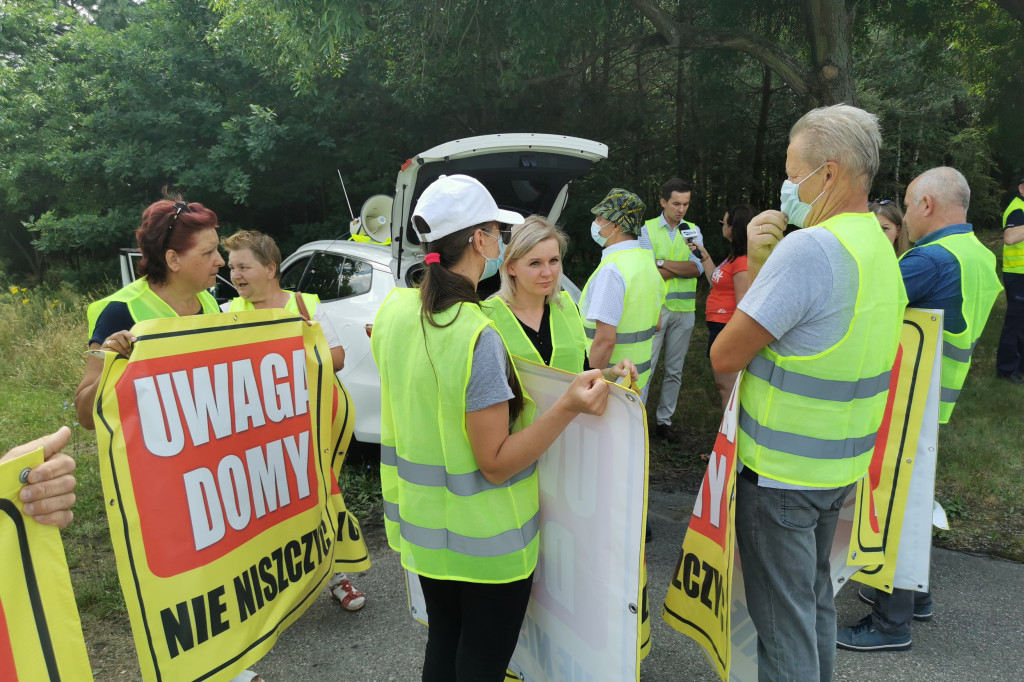 Protest na ul. Poznańskiej