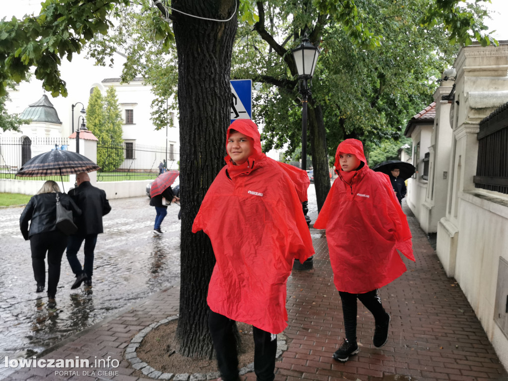Wyjście pielgrzymki z Łowicza
